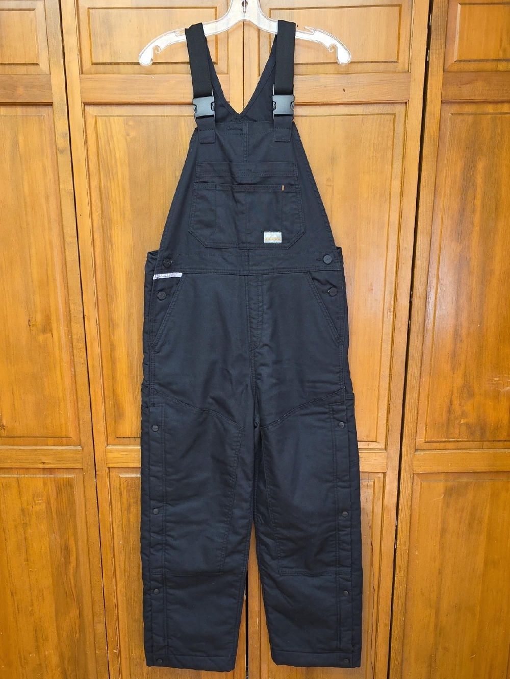 Ariat Rebar DuraCanvas Stretch Insulated Bib Overalls Black Sz Small Short EUC